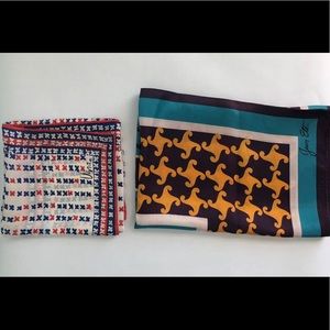 Vintage Vera and Jean Ete Scarfs - Set of 2